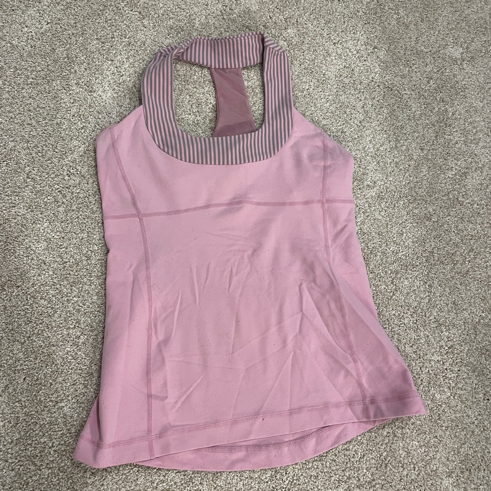 Pink Lululemon Tank Top